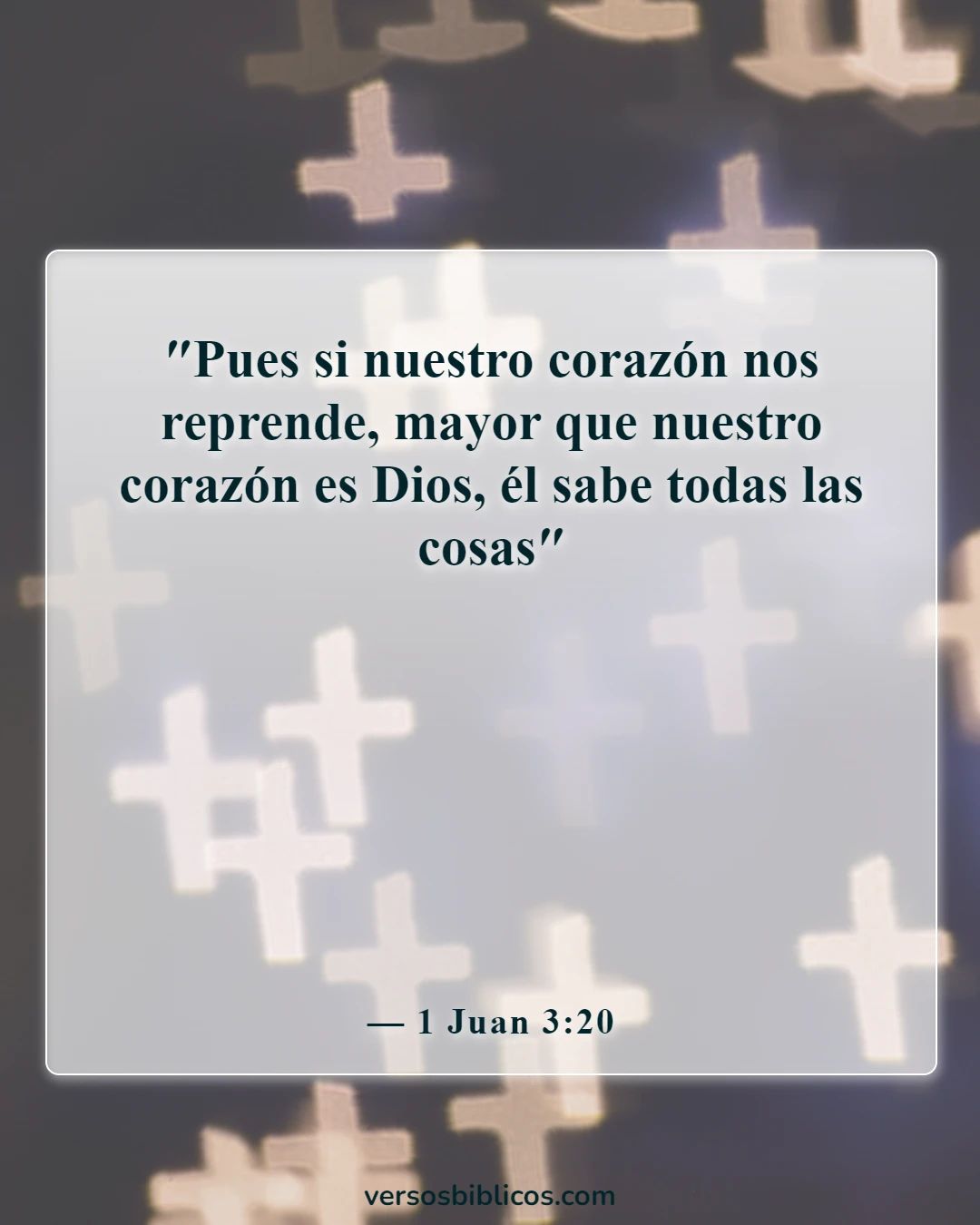 Versículos de la Biblia sobre los poderes y habilidades de Dios (1 Juan 3:20)