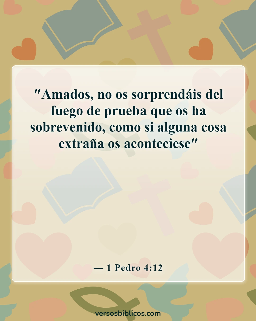 Versículos de la Biblia sobre la persecución (1 Pedro 4:12)