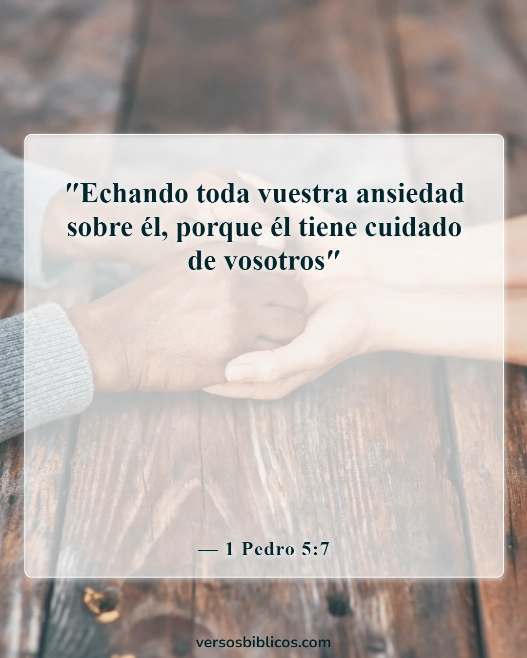 Versículos de la Biblia sobre el embarazo inesperado (1 Pedro 5:7)