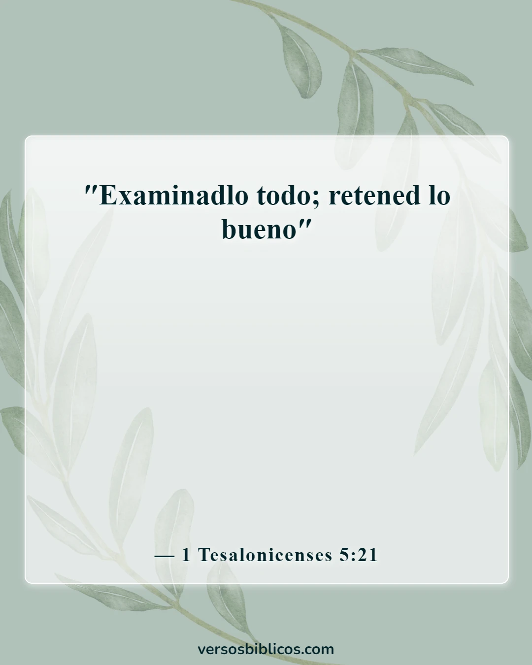 Los versículos de la Biblia sobre Dios nos dan libertad de elección (1 Tesalonicenses 5:21)