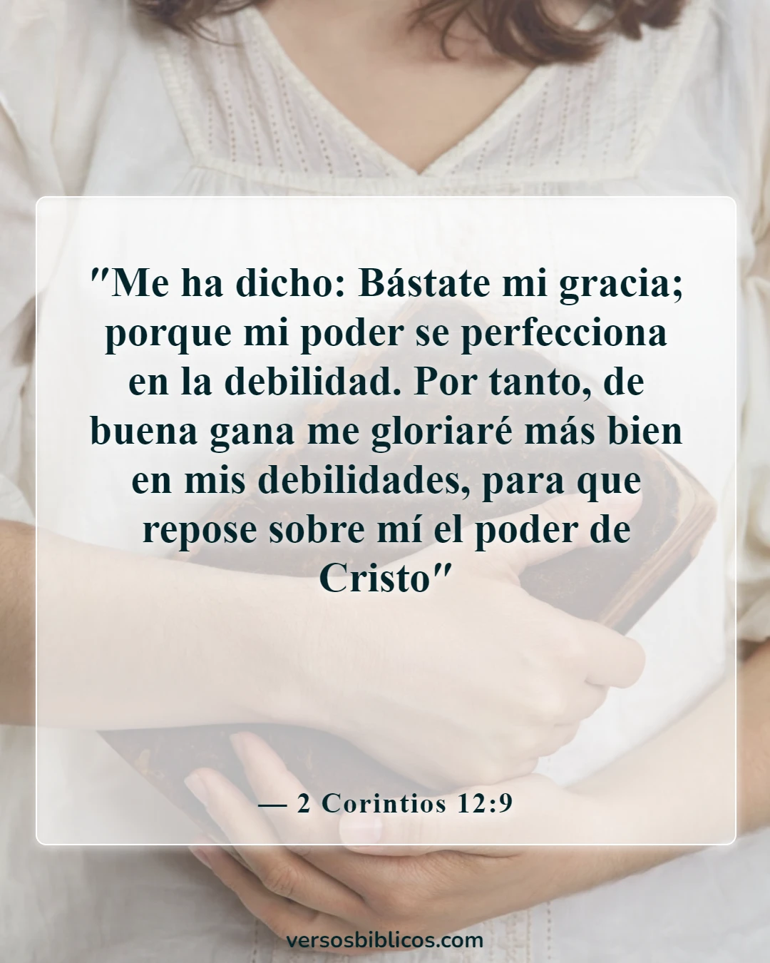 Versículos de la Biblia sobre el embarazo inesperado (2 Corintios 12:9)