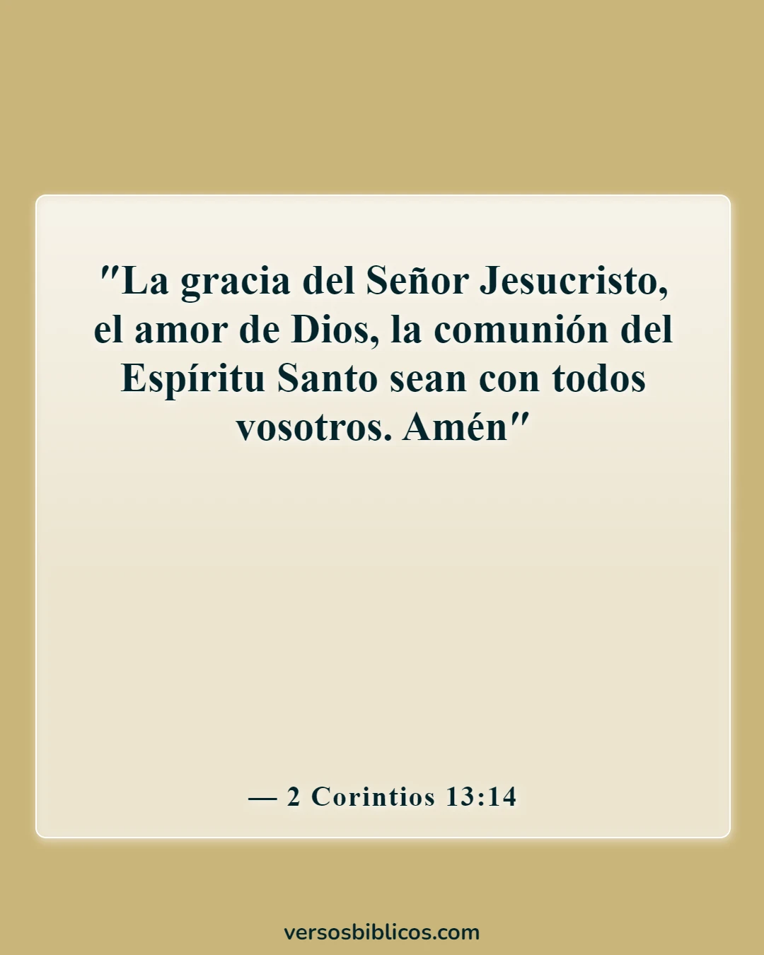 Versículos de la Biblia sobre la Trinidad (2 Corintios 13:14)