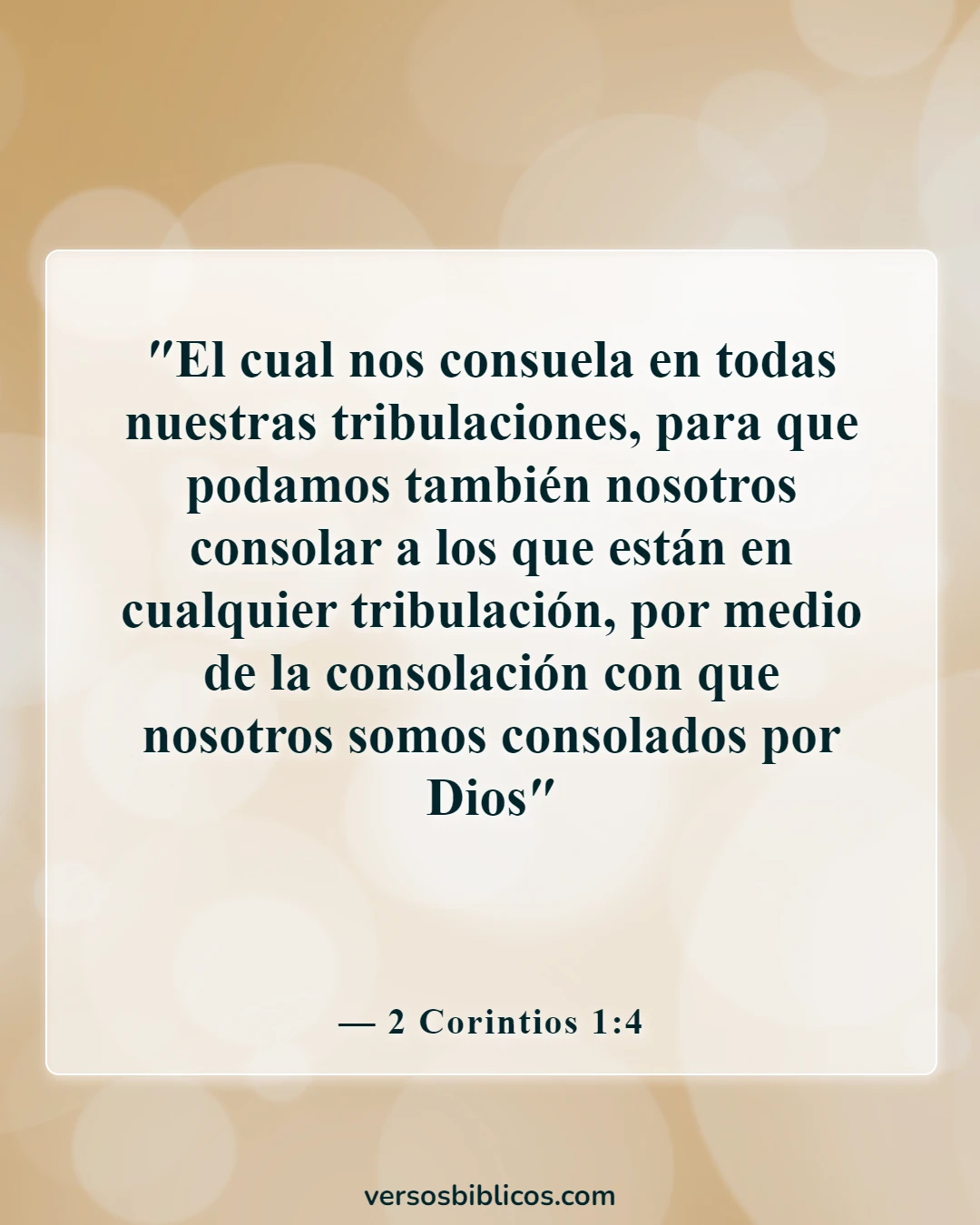 Versículos de la Biblia sobre la persecución (2 Corintios 1:4)