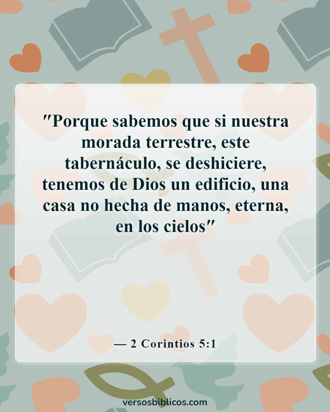 Versículos de la Biblia sobre la esperanza del cielo (2 Corintios 5:1)