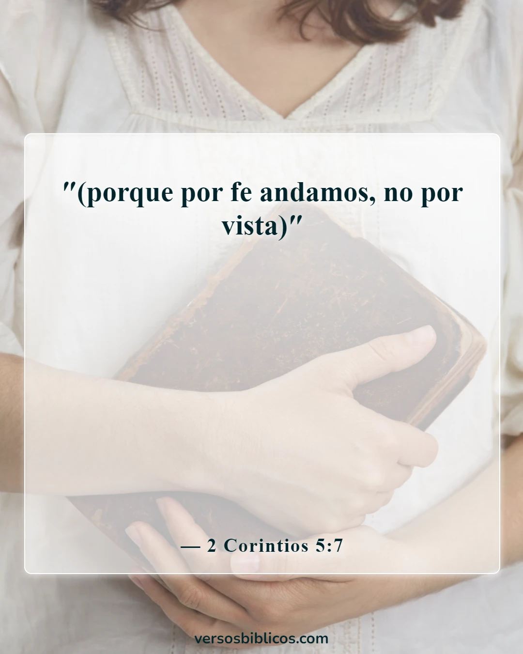 Versículos de la Biblia sobre el embarazo inesperado (2 Corintios 5:7)