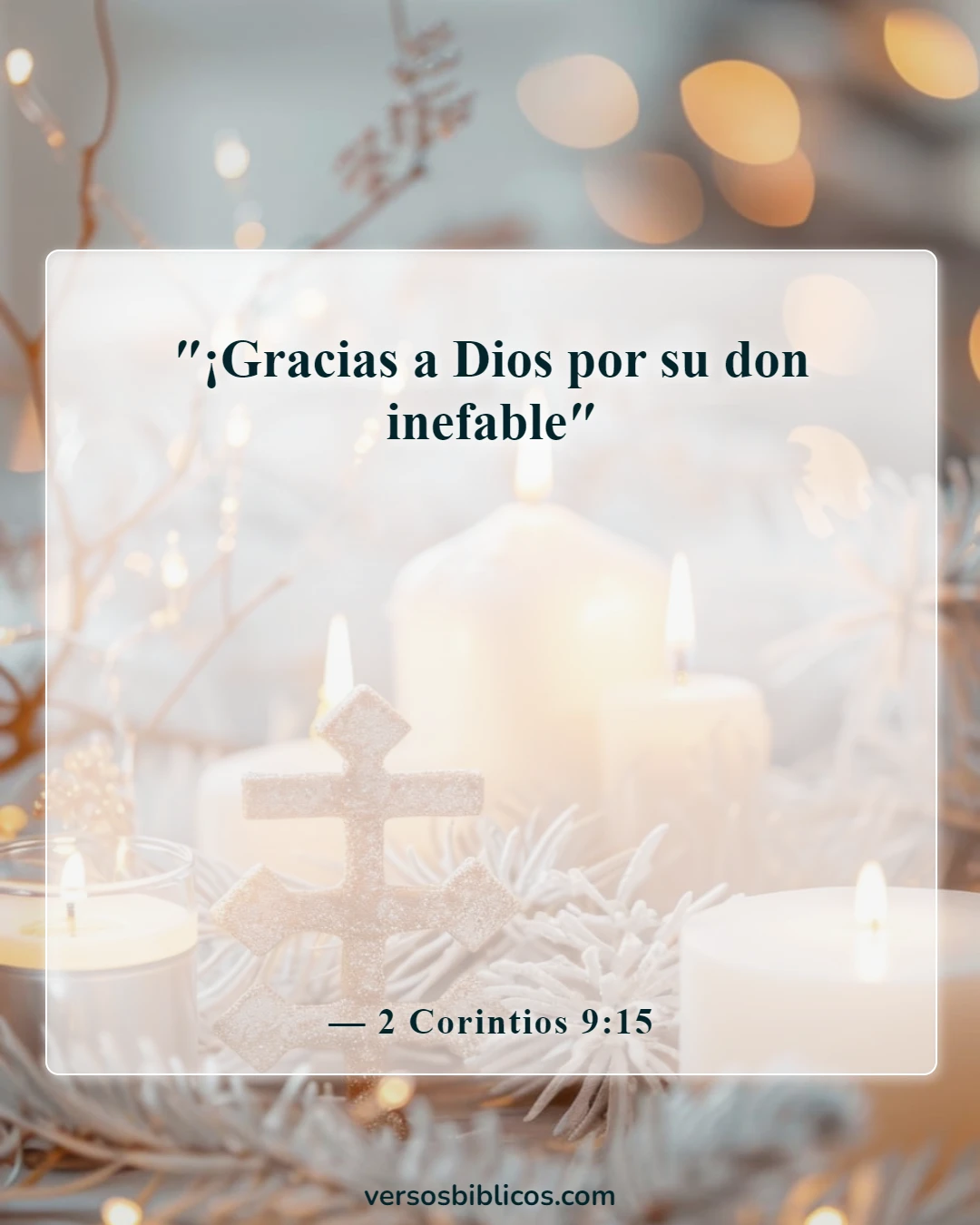 Versículos de la Biblia sobre la Navidad (2 Corintios 9:15)