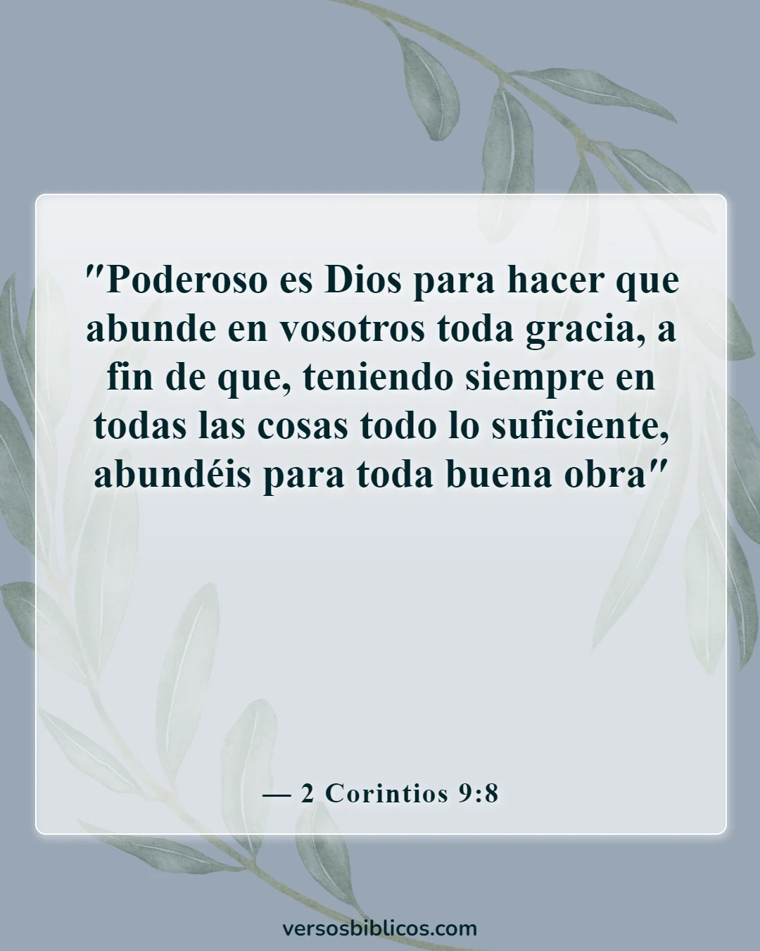 Versículos de la Biblia sobre las trampas en los negocios (2 Corintios 9:8)