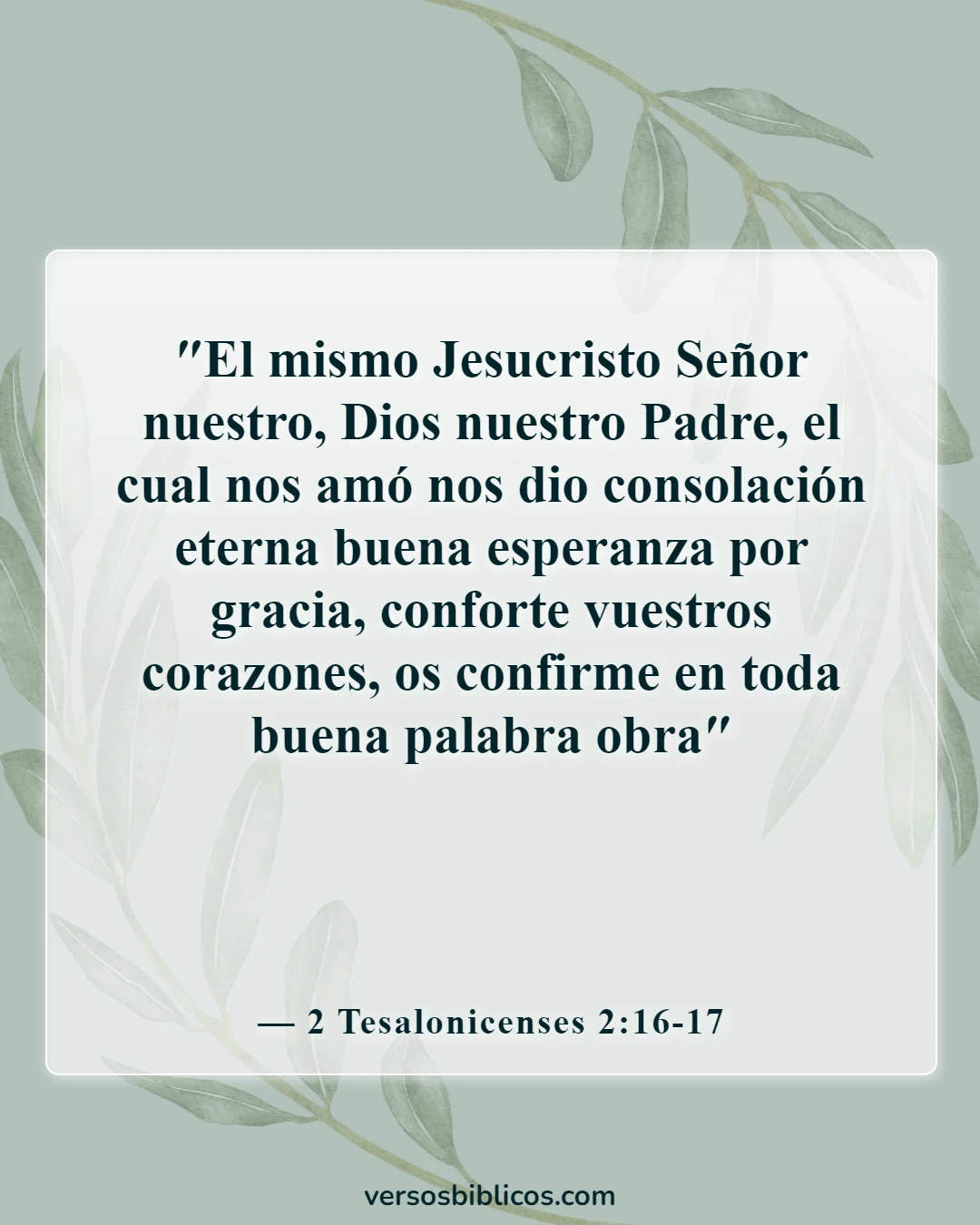 Versículos de la Biblia sobre el sufrimiento temporal (2 Tesalonicenses 2:16-17)