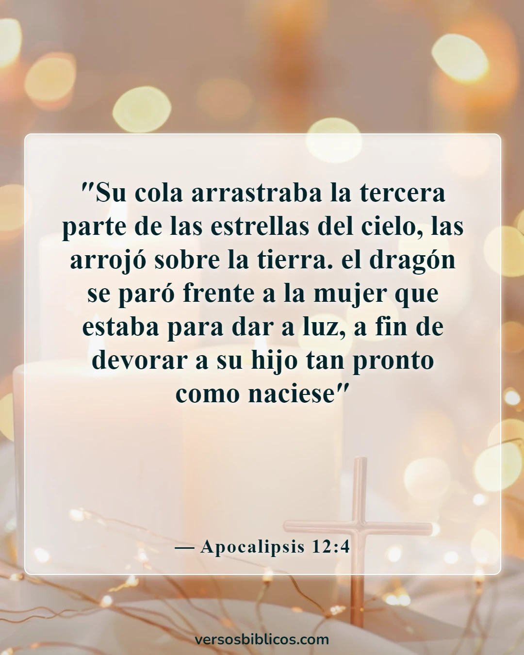 Versículos de la Biblia sobre la caída de Satanás (Apocalipsis 12:4)