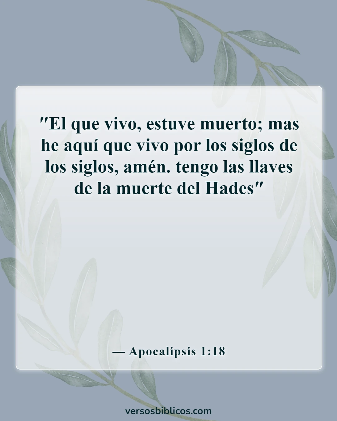 Versículos de la Biblia sobre las mejores bendiciones del viernes (Apocalipsis 1:18)