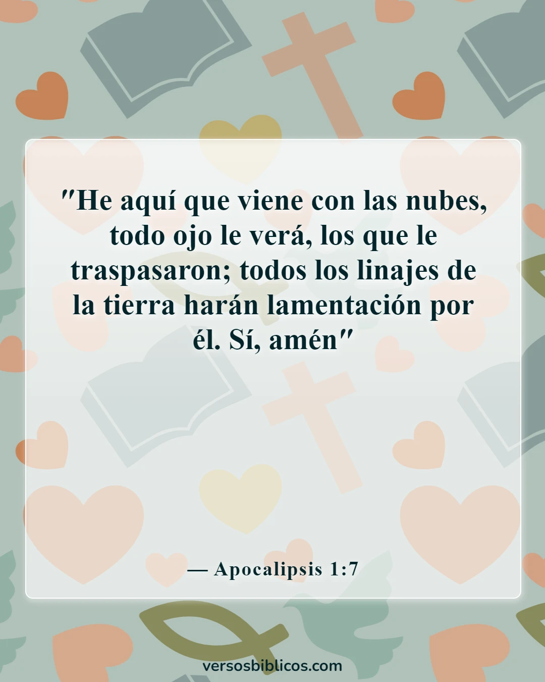 Versículos de la Biblia sobre la espera del regreso de Jesús (Apocalipsis 1:7)