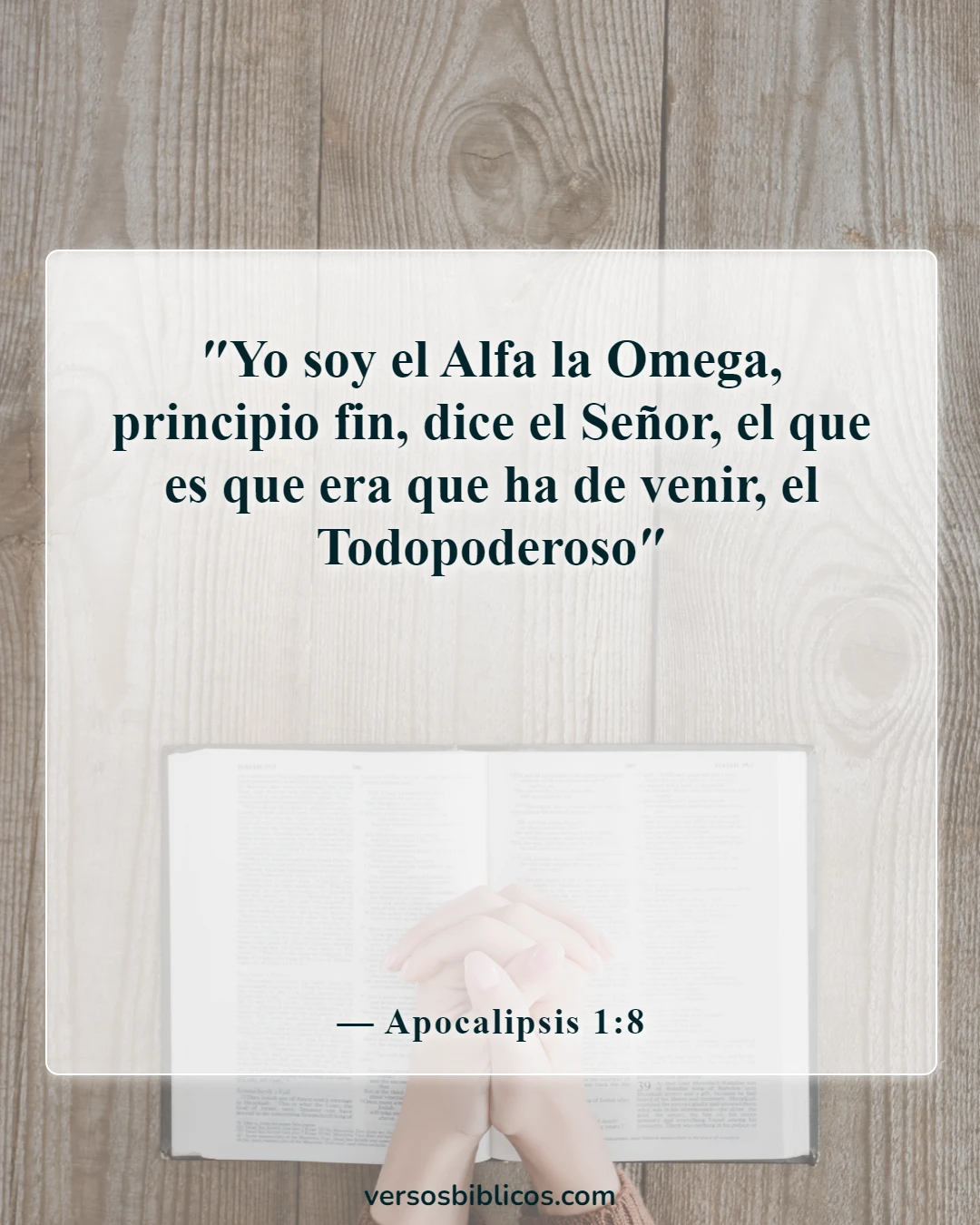 Versículos de la Biblia sobre los poderes y habilidades de Dios (Apocalipsis 1:8)