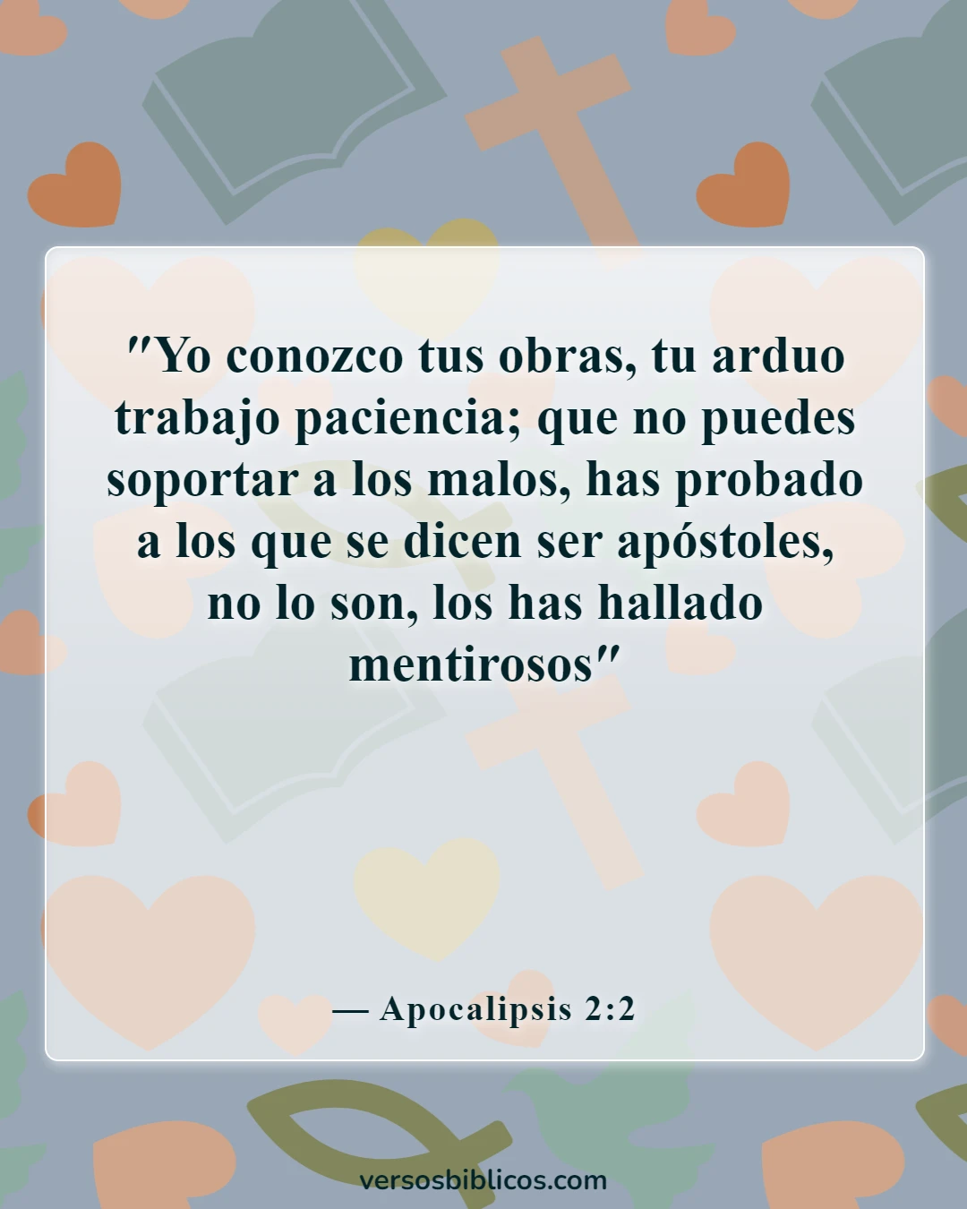 Versículos de la Biblia sobre advertencias contra los falsos maestros (Apocalipsis 2:2)