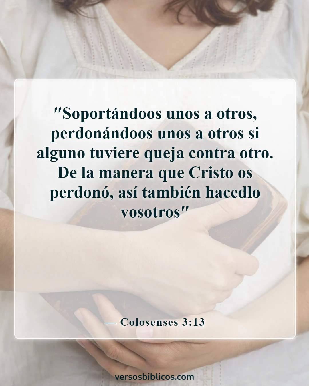 Versículos de la Biblia sobre llevar las cargas unos de otros (Colosenses 3:13)