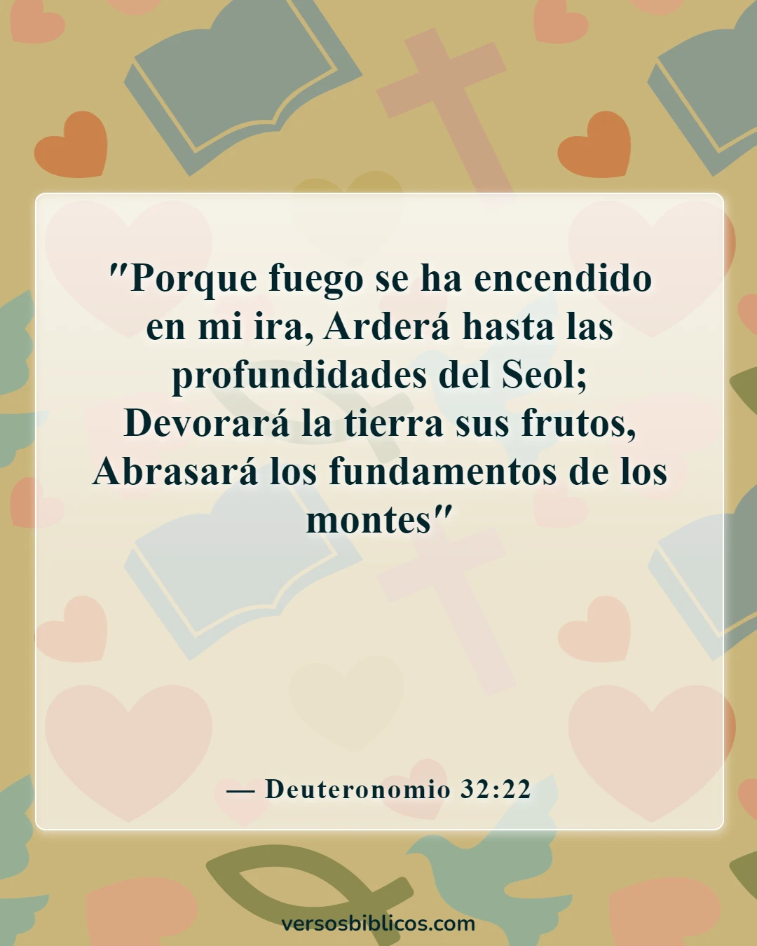 Versículos de la Biblia sobre el infierno más aterrador (Deuteronomio 32:22)