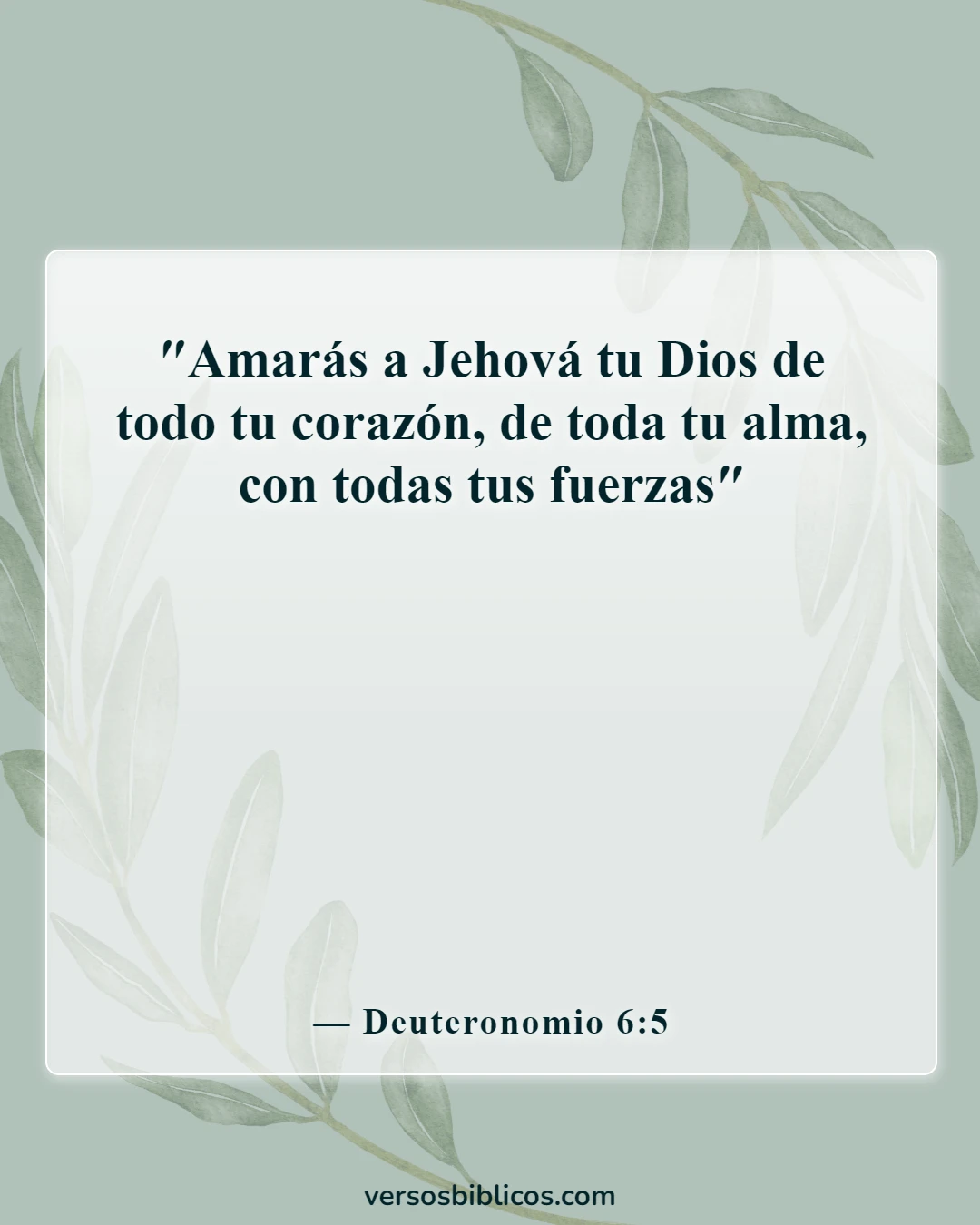Versículos de la Biblia sobre el jueves (Deuteronomio 6:5)