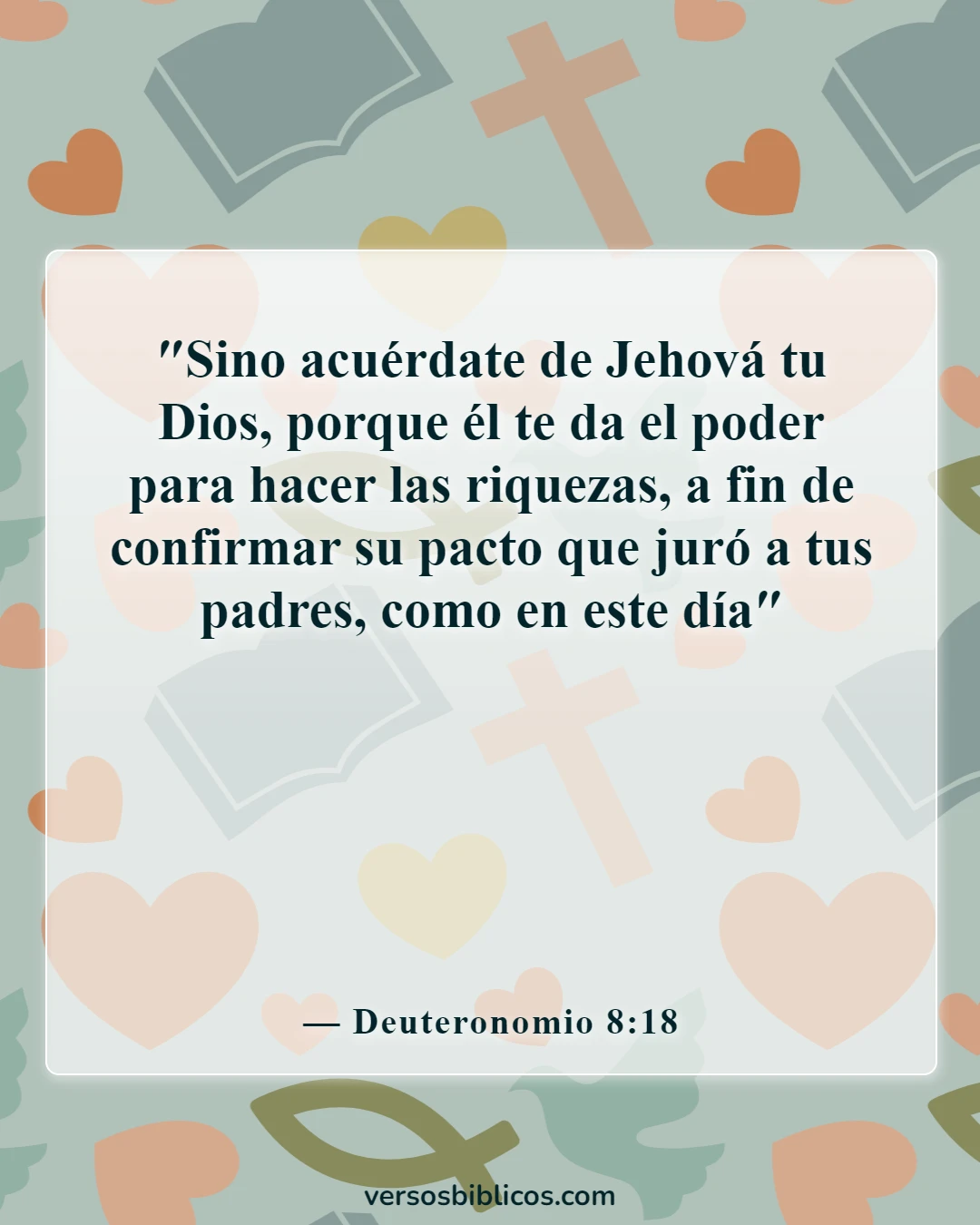 Versículos de la Biblia sobre la dedicación empresarial (Deuteronomio 8:18)