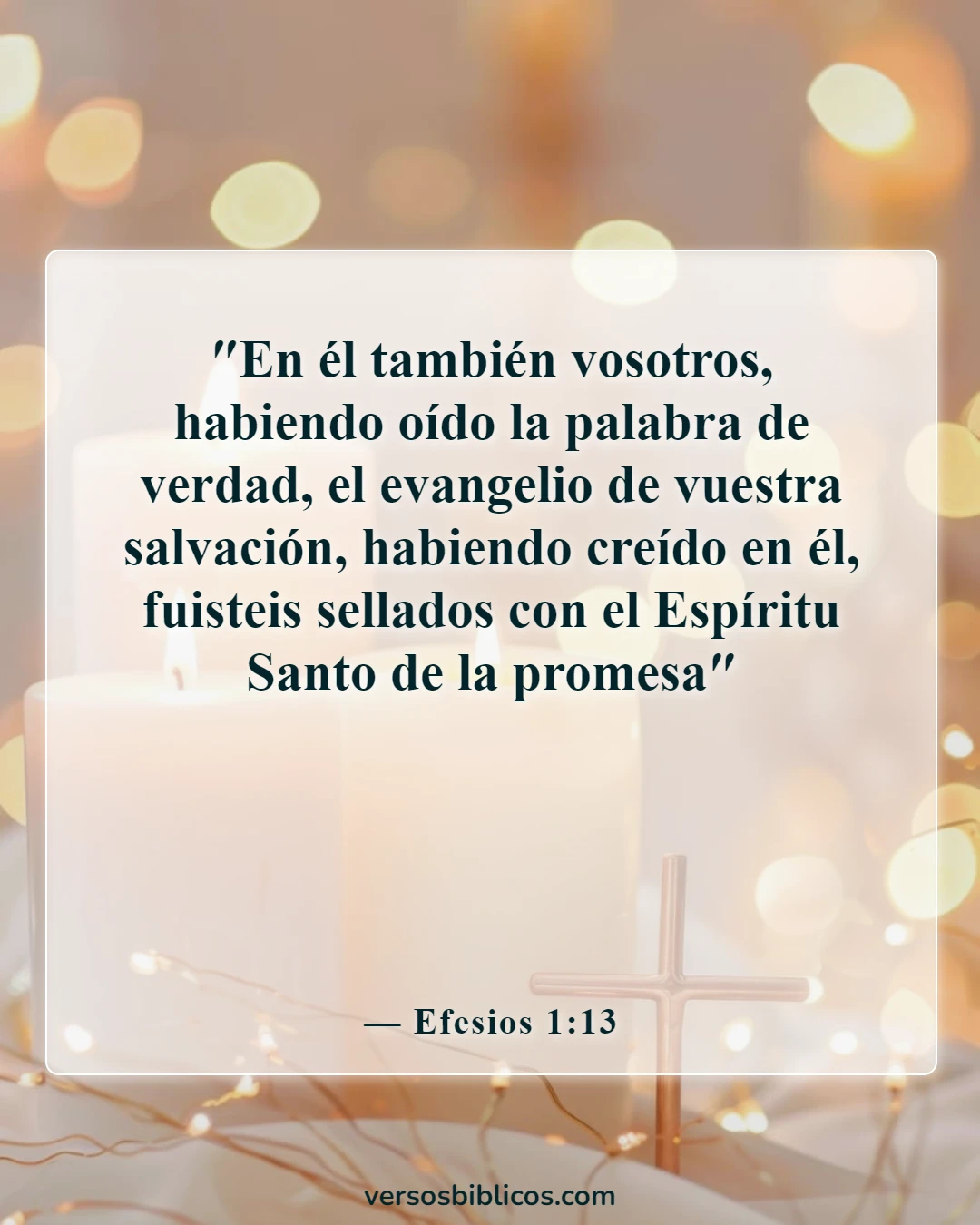Versículos de la Biblia sobre la seguridad de la salvación (Efesios 1:13)