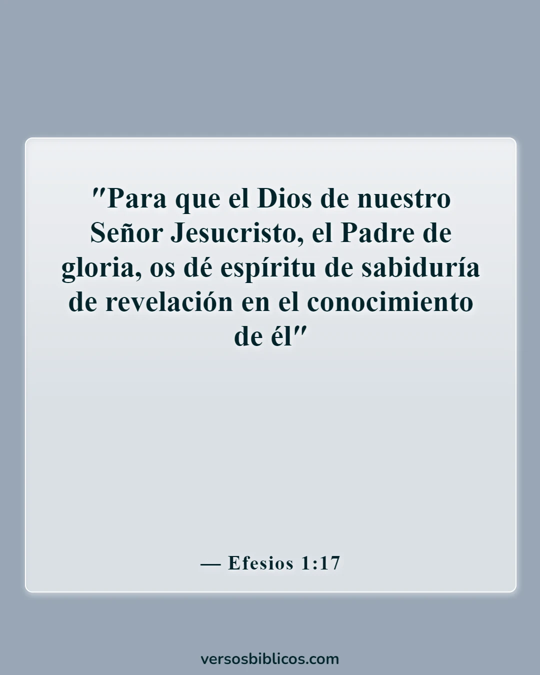Versículos de la Biblia sobre los poderes y habilidades de Dios (Efesios 1:17)