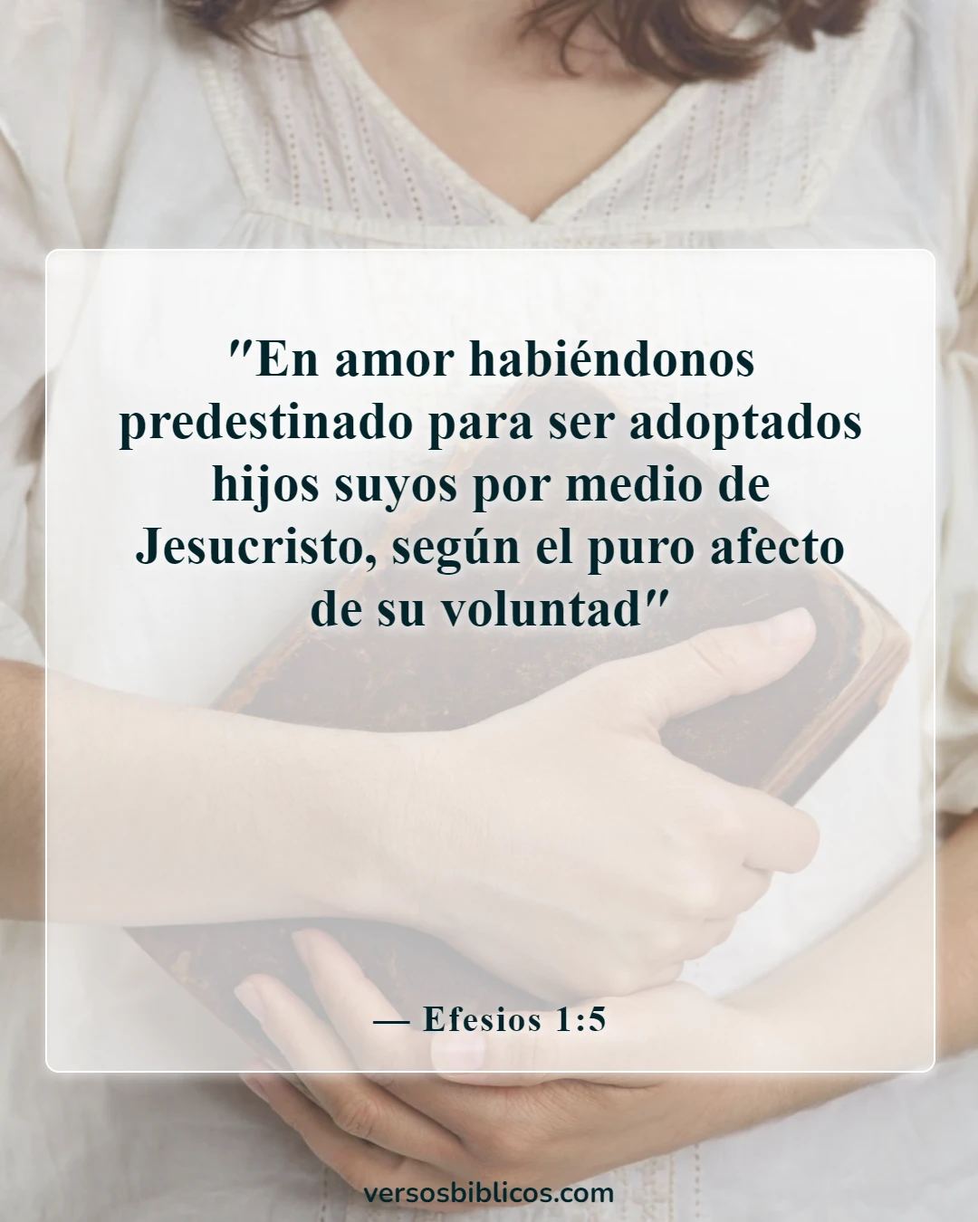 Versículos de la Biblia sobre la adopción (Efesios 1:5)