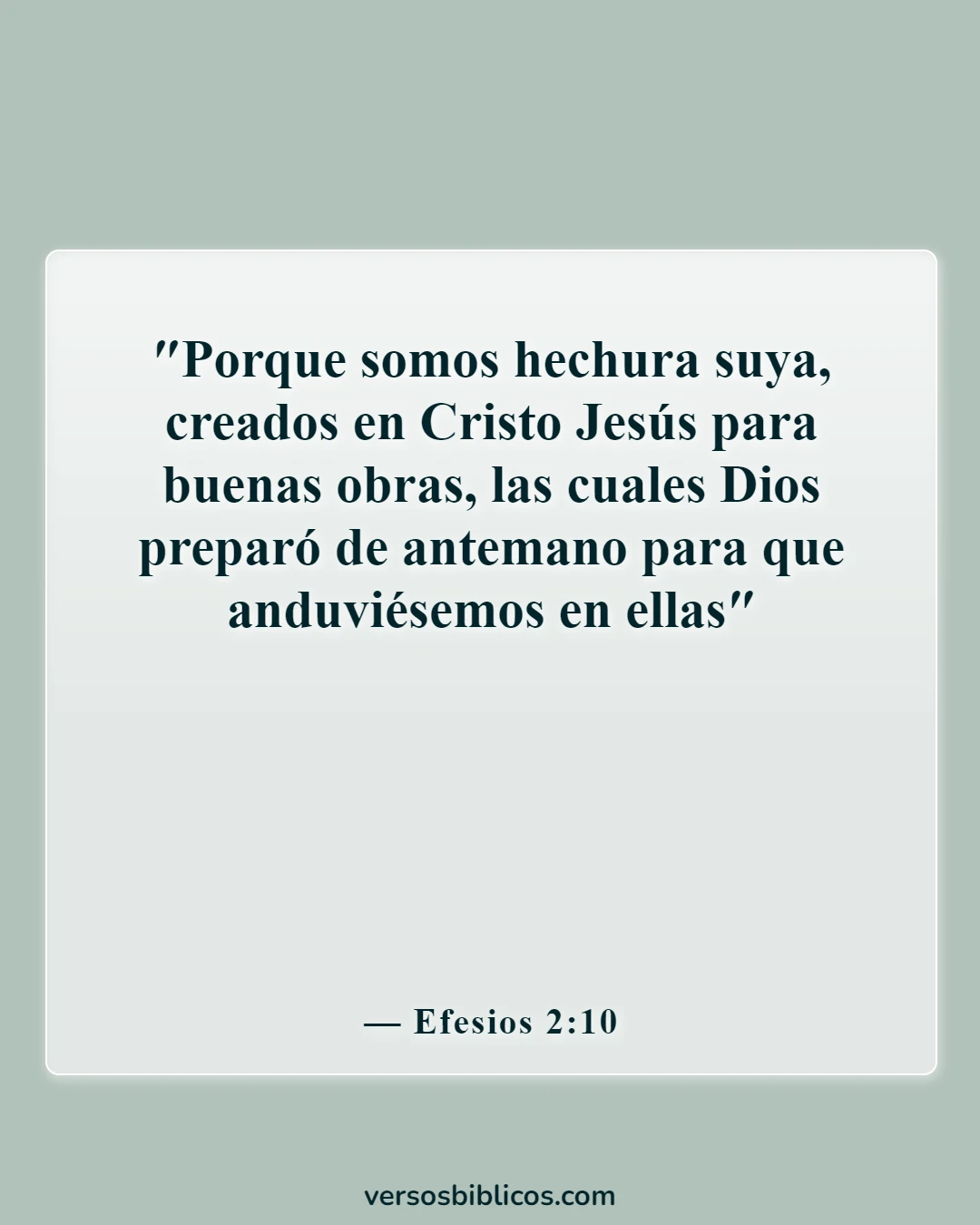 Versículos de la Biblia sobre el embarazo inesperado (Efesios 2:10)