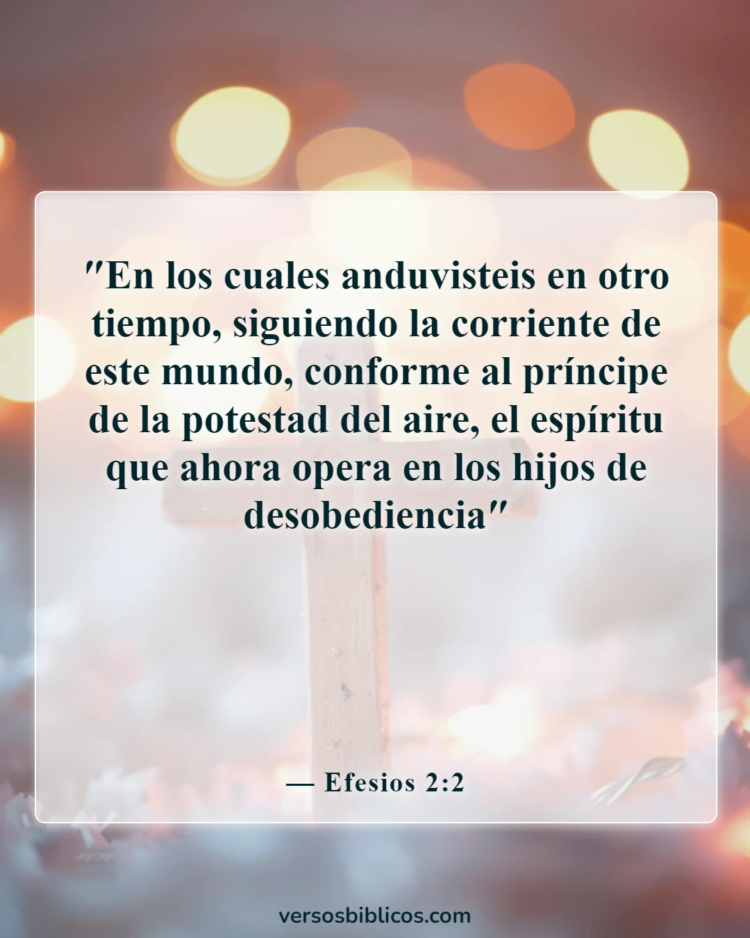 Versículos de la Biblia sobre la caída de Satanás (Efesios 2:2)