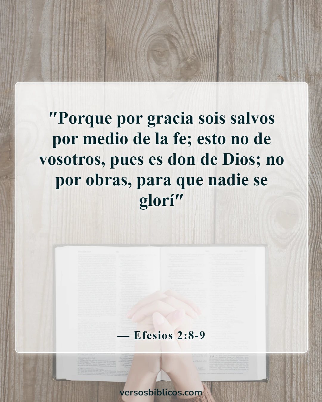 Versículos de la Biblia sobre la adopción (Efesios 2:8-9)