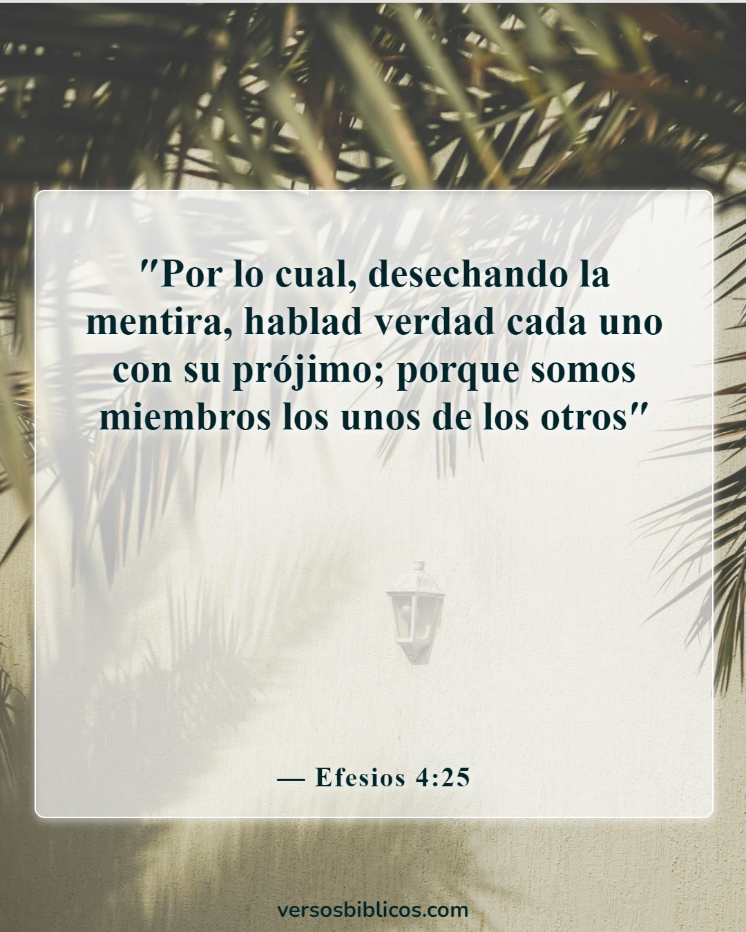 Versículos de la Biblia sobre las trampas en los negocios (Efesios 4:25)