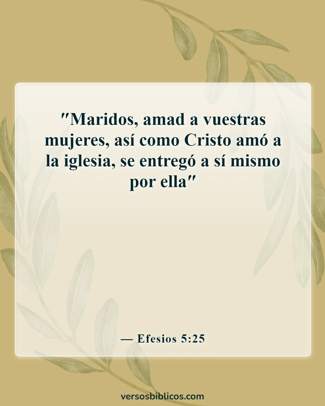 Versículos de la Biblia sobre problemas de relación (Efesios 5:25)