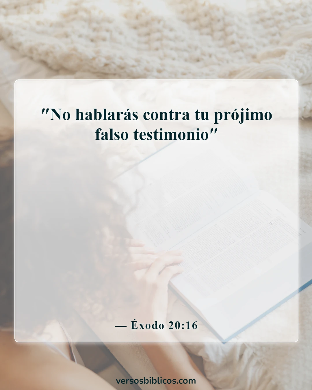 Versículos de la Biblia sobre las consecuencias de la deshonestidad (Éxodo 20:16)