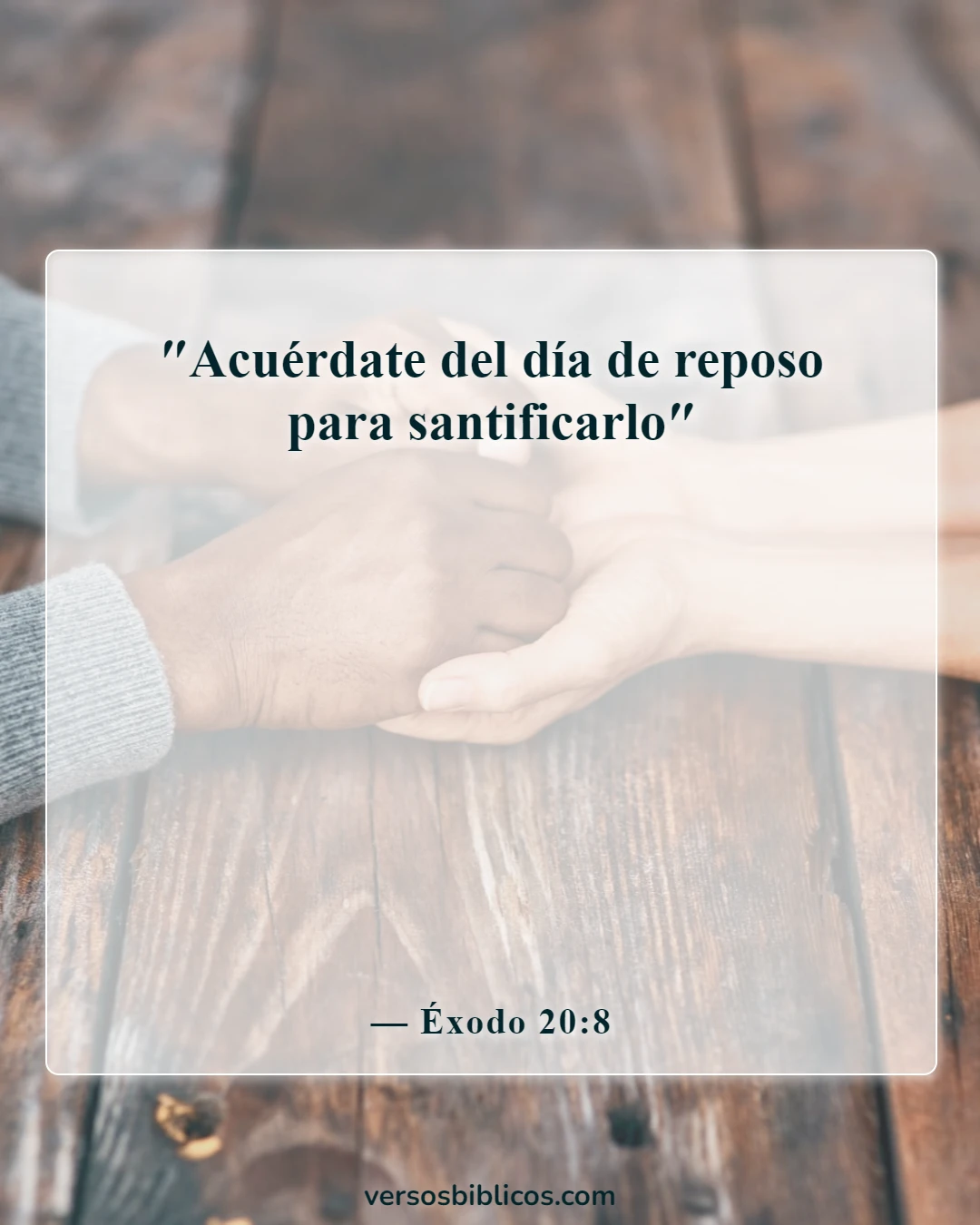 Versículos de la Biblia sobre el bendito domingo agradecido (Éxodo 20:8)
