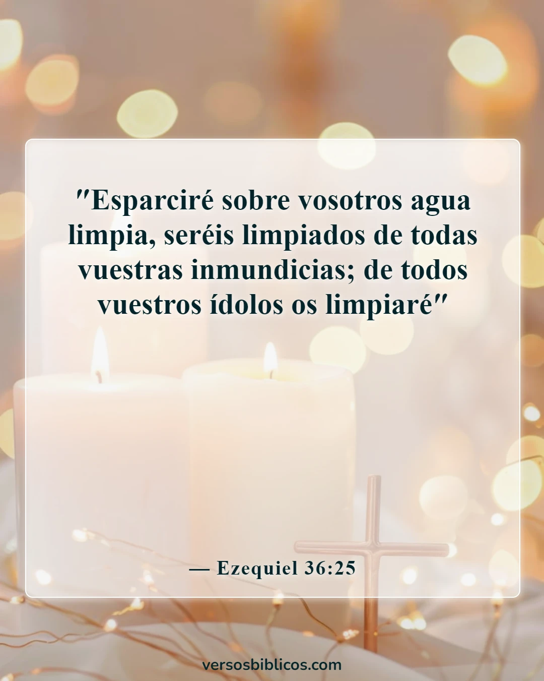 Versículos de la Biblia sobre limpieza y organización (Ezequiel 36:25)