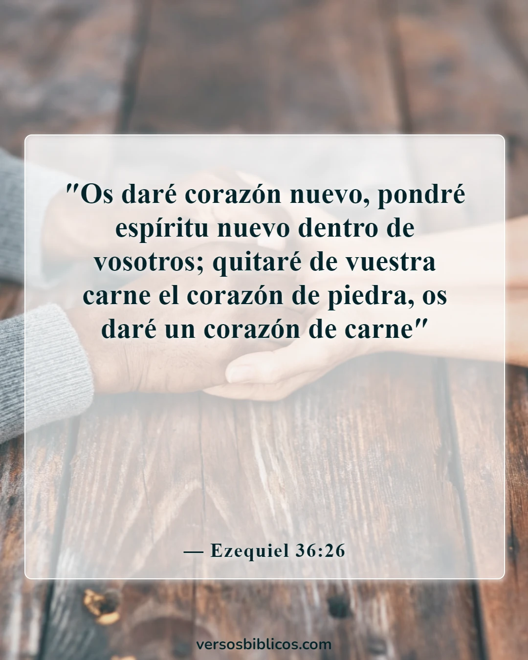 Versículos de la Biblia sobre los poderes y habilidades de Dios (Ezequiel 36:26)