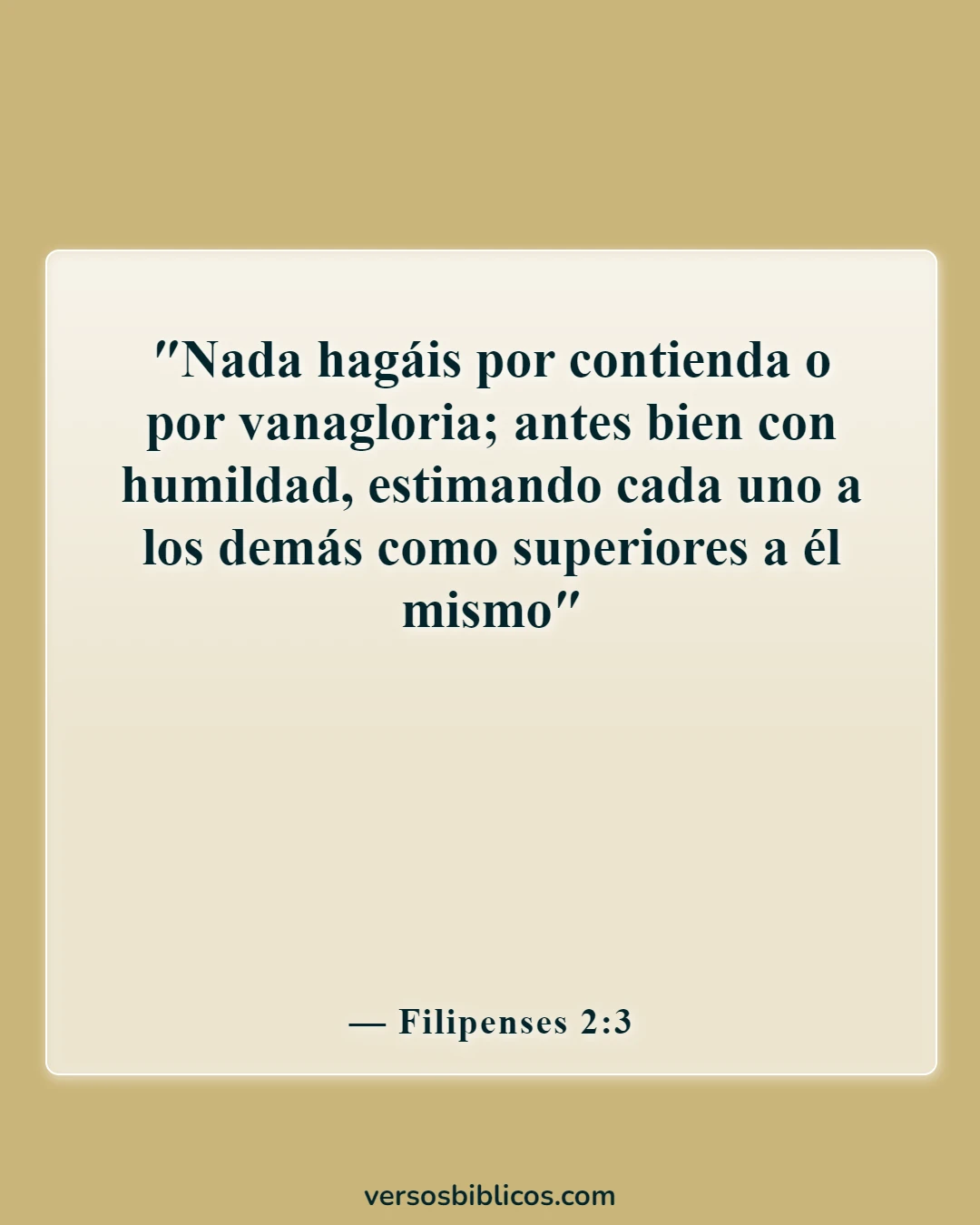 Versículos de la Biblia sobre aceptar a los demás (Filipenses 2:3)