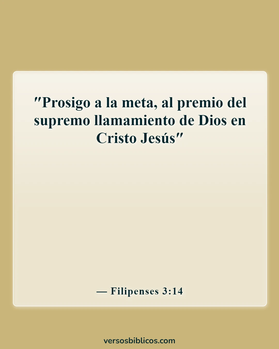 Versículos de la Biblia sobre el logro de metas (Filipenses 3:14)