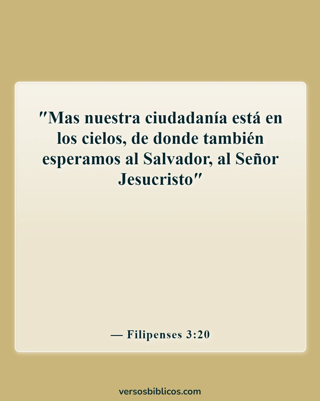 Versículos de la Biblia sobre la esperanza del cielo (Filipenses 3:20)