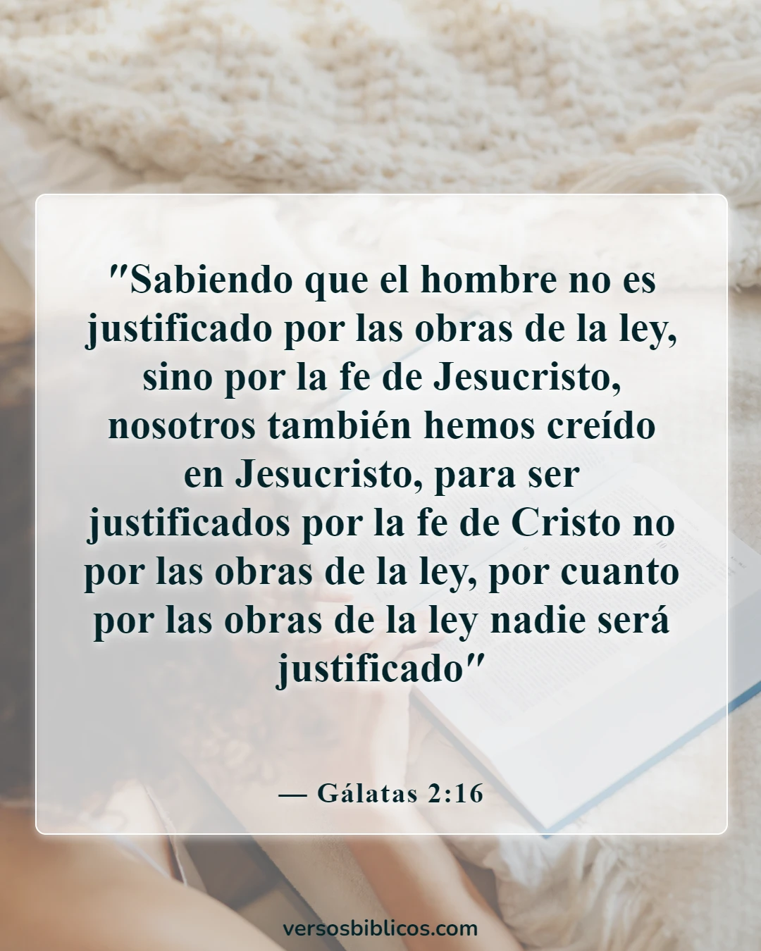 Versículos de la Biblia sobre la fe (Gálatas 2:16)