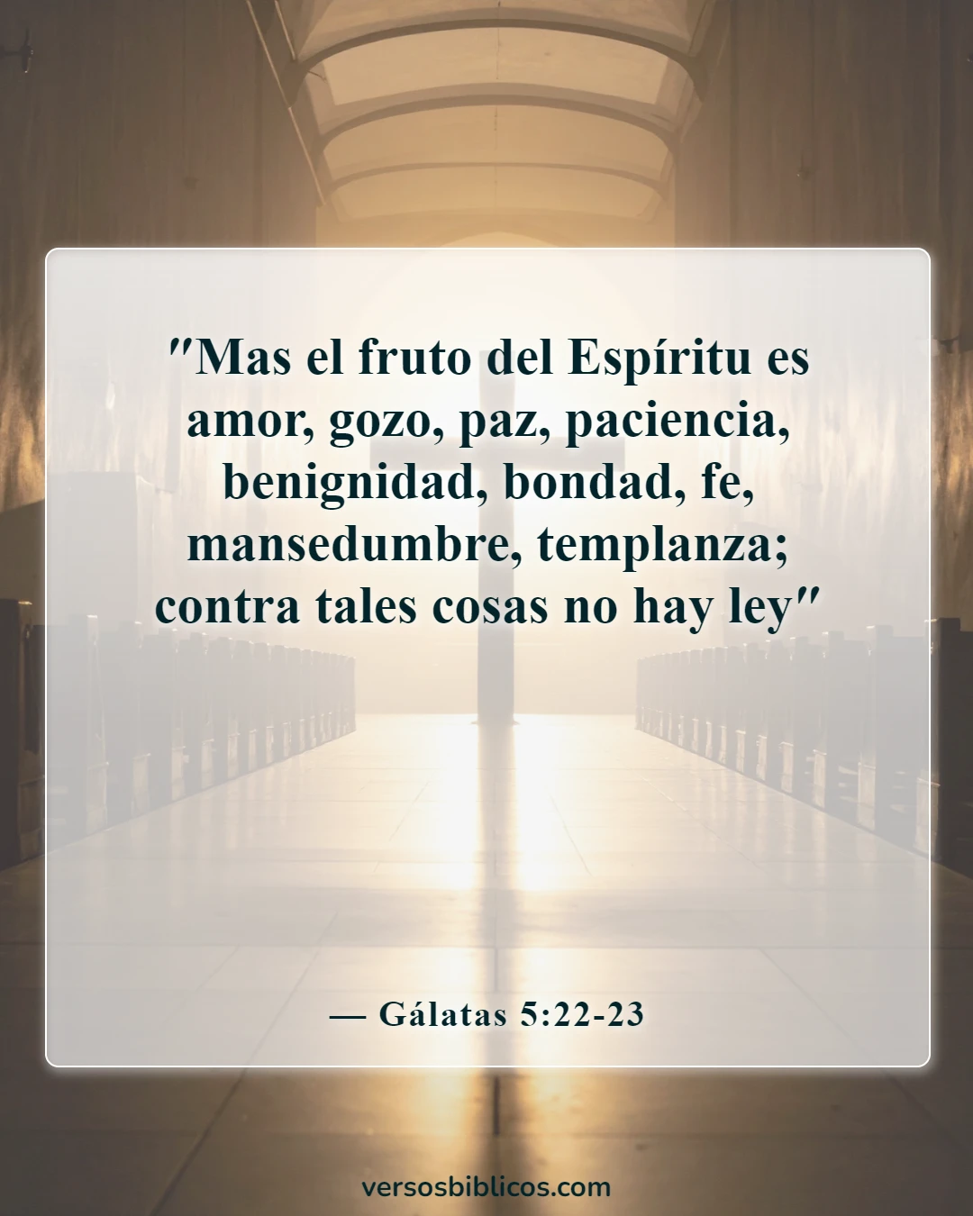 Versículos de la Biblia sobre el autocontrol y la autodisciplina (Gálatas 5:22-23)