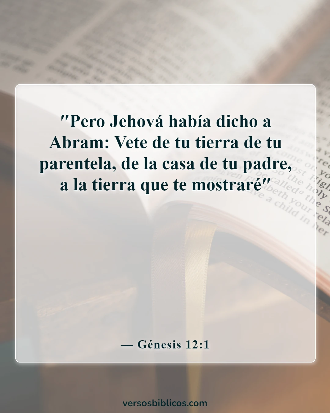 Versículos de la Biblia sobre orientación en la toma de decisiones (Génesis 12:1)