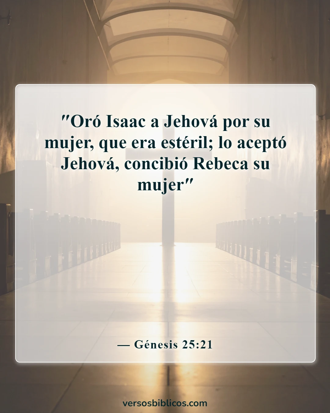 Versículos de la Biblia sobre Dios respondiendo oraciones (Génesis 25:21)