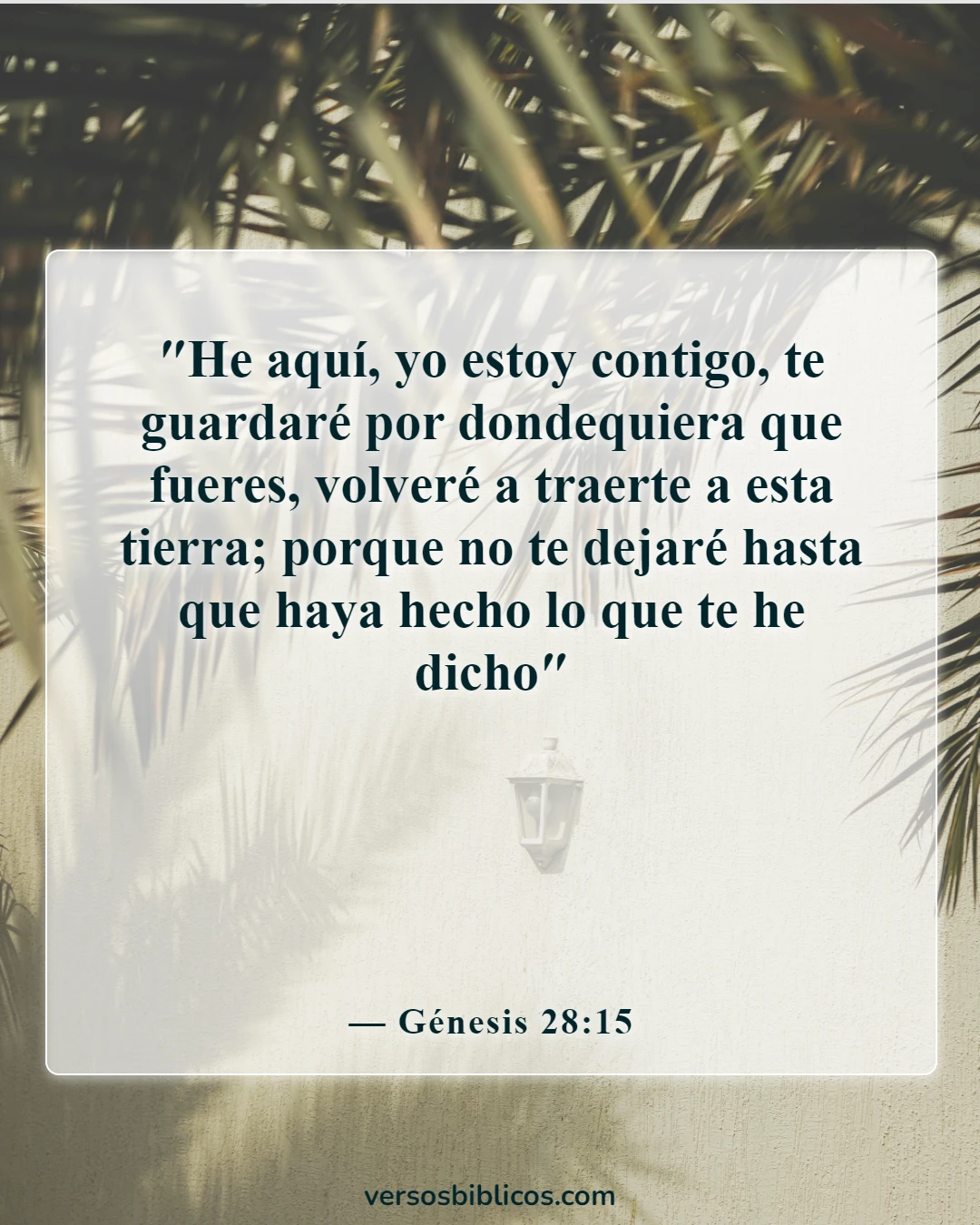 Versículos de la Biblia sobre recordar la fidelidad de Dios (Génesis 28:15)