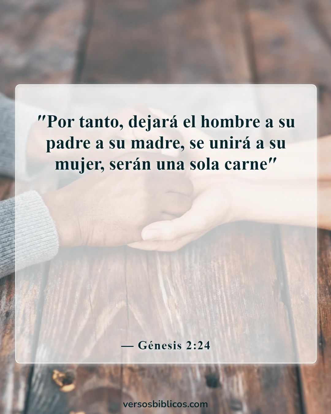 Versículos de la Biblia sobre cometer adulterio y lujuria en el corazón (Génesis 2:24)