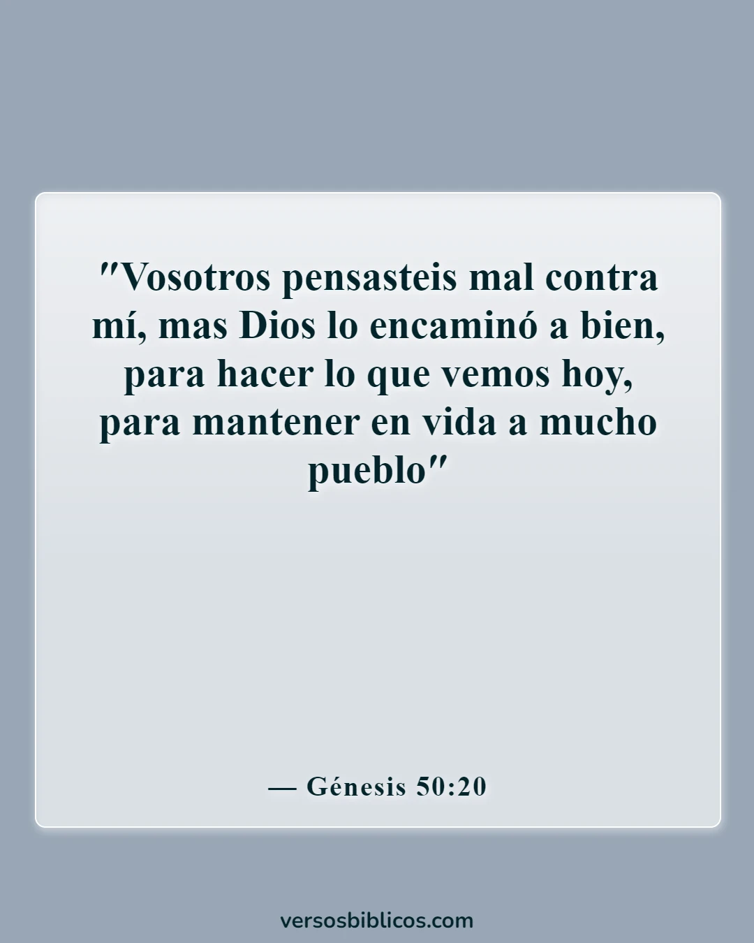 Versículos de la Biblia sobre el embarazo inesperado (Génesis 50:20)