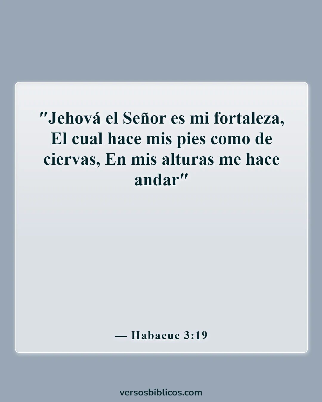 Versículos de la Biblia sobre una mujer fuerte de Dios (Habacuc 3:19)