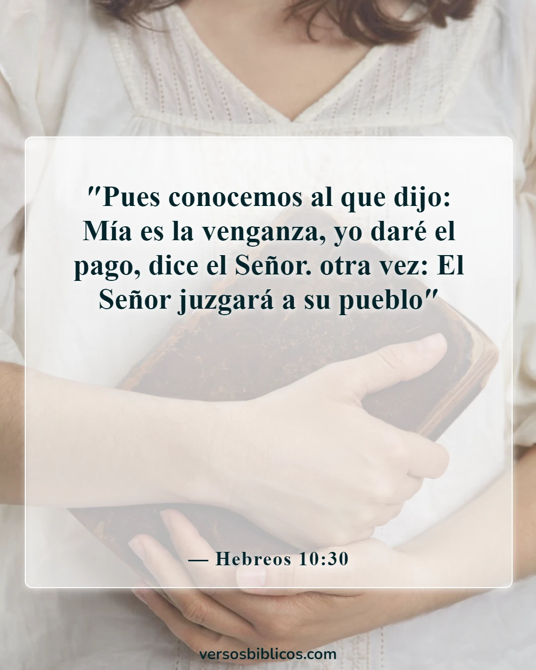 Versículos de la Biblia sobre el castigo (Hebreos 10:30)