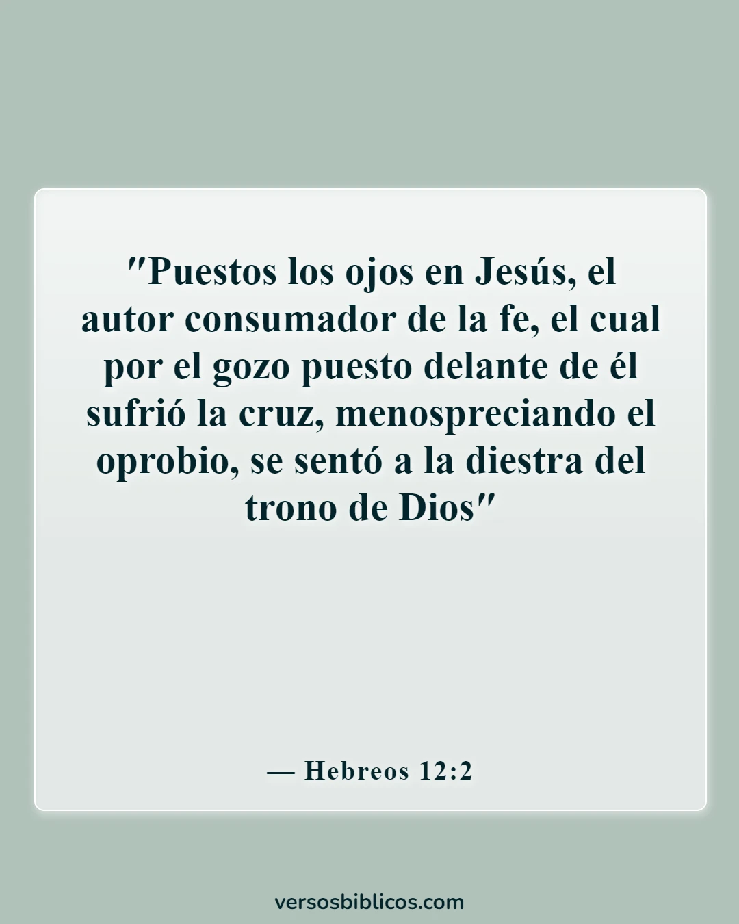 Versículos de la Biblia sobre el estímulo para las mujeres (Hebreos 12:2)