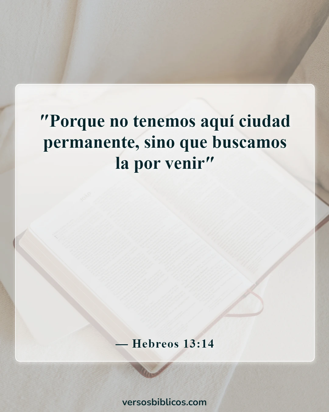 Versículos de la Biblia sobre cortos (Hebreos 13:14)