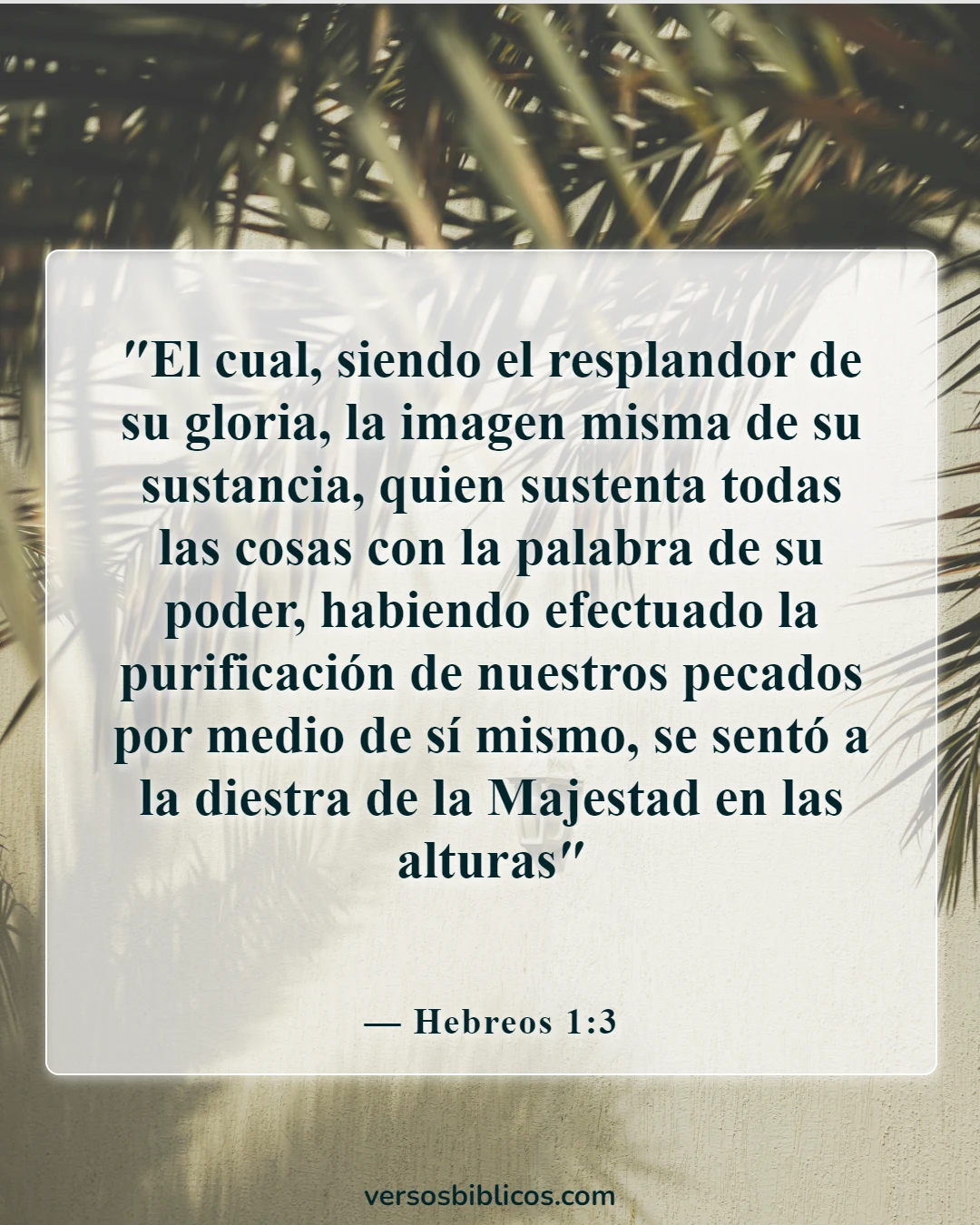 Versículos de la Biblia sobre la Navidad (Hebreos 1:3)