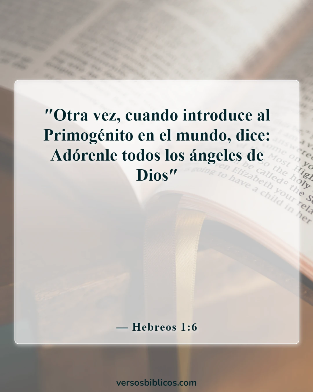 Versículos de la Biblia sobre los ángeles se regocijan en el cielo (Hebreos 1:6)