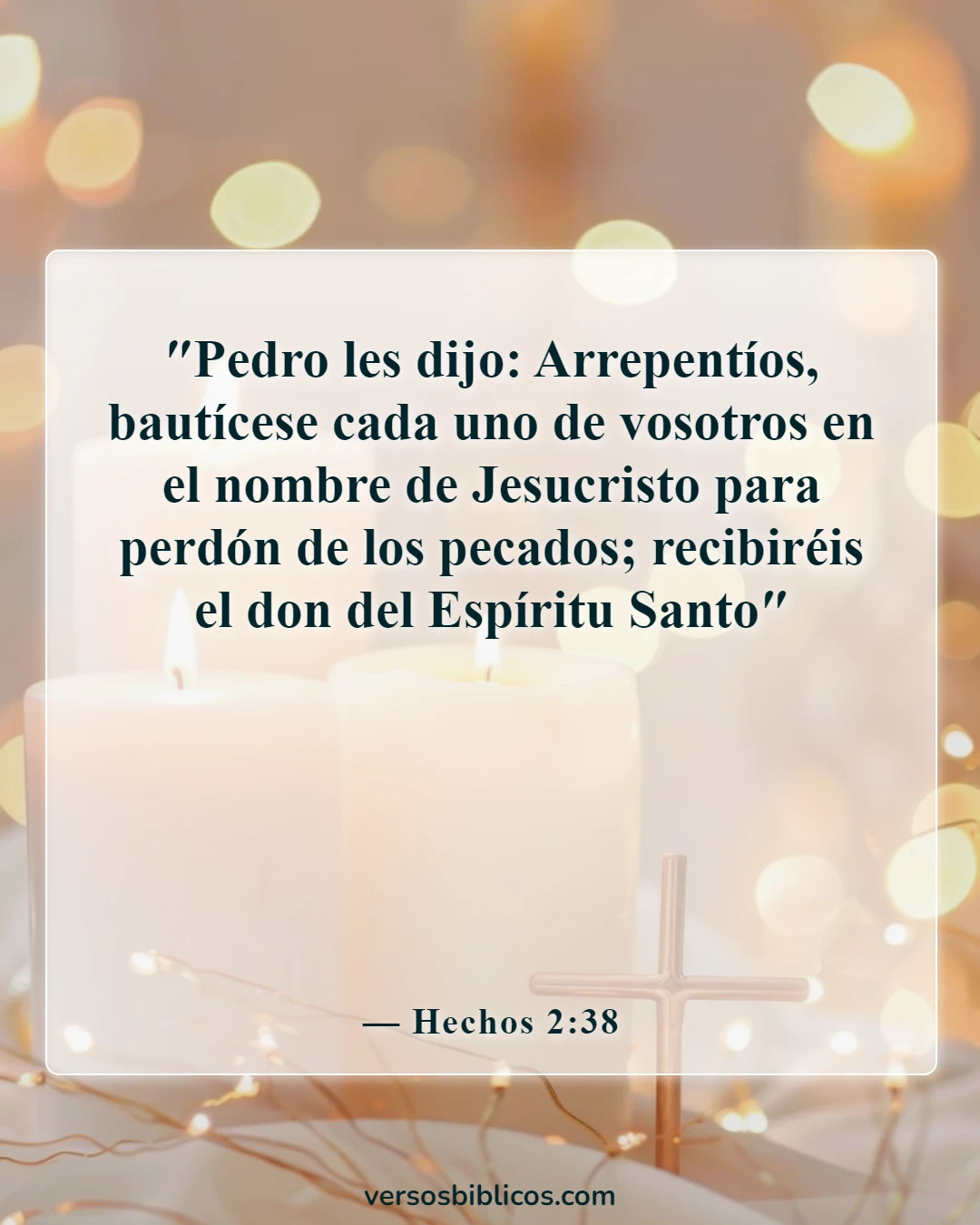 Versículos de la Biblia sobre el arrepentimiento (Hechos 2:38)